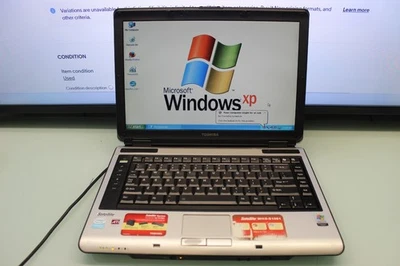 #90 Toshiba Satellite M115 CELERON M @ 1.6GHz 1GB RAM 80GB HDD WINDOWS XP PRO - Imagem 1 de 4