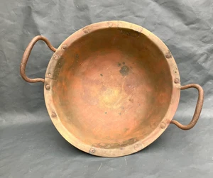 antiker Messing Kupfer Kessel um 1800 Bäcker Schokolade Kesselflicker [4092-11] - Picture 1 of 15