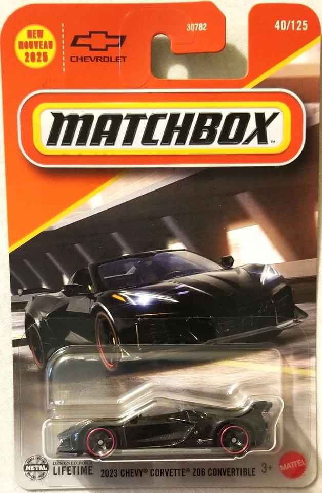 Matchbox - 2025 Mainline 40/125 2023 Chevy Corvette Z06 Convertible (BBJBN76) Foto 1 de 1