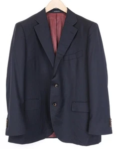 SUITSUPPLY La Spalla Men's Blazer UK48S Blue Pure Wool Classic Single-Breasted * - Picture 1 of 10