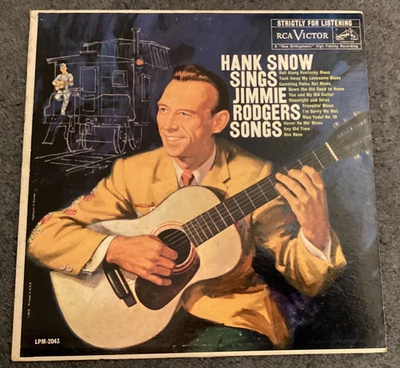 Hank Snow - Sings Jimmie Rodgers Songs - LP Record W/ CD Copy Transfer - Image 1 of 2