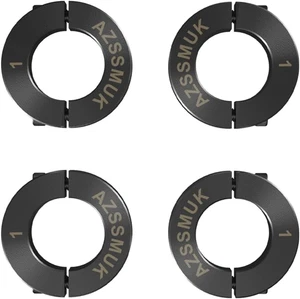 1" Bore Double Split Shaft Collar Black Oxide Set Screw Style (4 PCS) - Picture 1 of 12