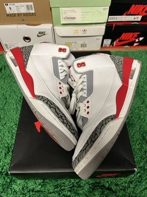 Size 10.5 - Jordan 3 Retro Mid Fire Red - Image 1 of 4