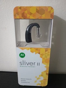 Motorola Sliver II Bezprzewodowy zestaw słuchawkowy Bluetooth Nowy zapieczętowany Rzadki Autentyczny - Zdjęcie 1 z 7