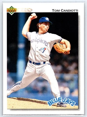 1992 Upper Deck #447 Tom Candiotti - Toronto Blue Jays - Image 1 of 2