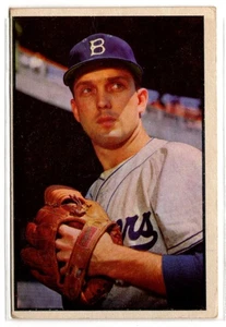 1953 Bowman Color Carl Erskine Brooklyn Dodgers #12 - Bild 1 von 3