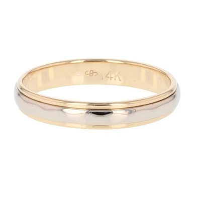 4.3mm Polished Classic Wedding Band 14k Multi-Tone Gold 5.00 Grams Size 12.75 - Image 1 of 4