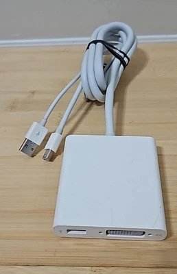 Genuine Apple A1306 Mini Display Port to Dual-link DVI Adapter - White - Image 1 of 4