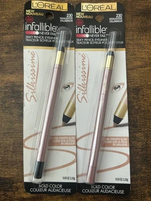 2 L'Oreal Infallible Never Fail Silkissime Silky Pencil Eyeliner 230 Highlighter - Image 1 of 3