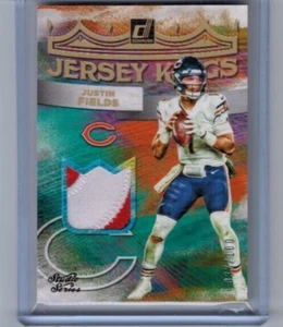 2022 Donruss Justin Fields Jersey Kings Studio Series Patch #'ed 037/100 - Picture 1 of 1