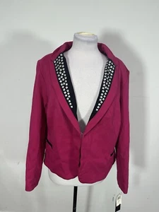 Tnttuu Me Women’s Pink Color Long Sleeve Jacket Size 2X - Picture 1 of 9
