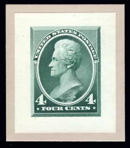 MOMEN: US STAMPS #211P2 SMALL DIE PROOF ON WOVE LOT #91533* - Picture 1 of 2