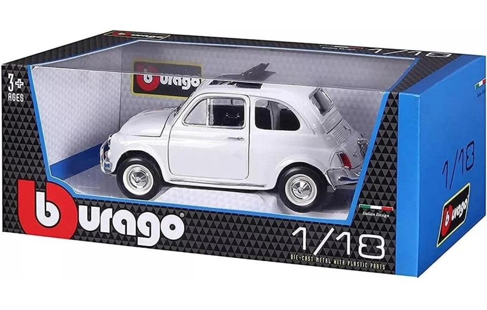 Bburago - Fiat 500L 1968 1/18 bianca BURAGO 18-12035 - Immagine 1 di 1