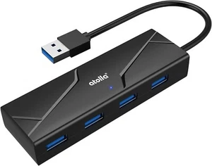 atolla USB 3.0 Hub, 4-Port USB Splitter with Cable Fitting Slot & LED Indicator - Picture 1 of 5