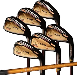 MUTSUMI HONMA MH500X2 Iron Hybrid 6-piece set No.5 ~ PW Gold Black NEW - Picture 1 of 5