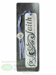 Metal, Simply Blest Bookmarks, 140 X 30mm, Spiritual Harvest, FAITH - Imagen 1 de 1
