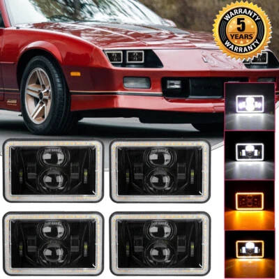 4X DOT 4x6'' LED Headlights for Kenworth T800 T400 T600 W900B Classic 120/132 HK - Image 1 of 4