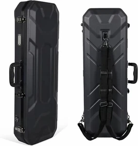 Crossrock Oblong Case fits 4/4 Full-Size Violin-Security Lock-Black - Picture 1 of 2