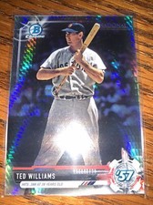 2017 Bowman Chrome Prism National Refractor Ted Williams Boston Red Sox