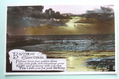 Postcard - BIRTHDAY GREETINGS SUNSET, WILDT & KRAY - (GRE1-2) - Image 1 of 2