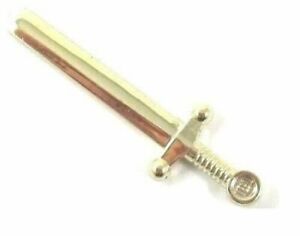 2 x Lego Weapon Sword Gold Chrome Kings Great Sword Minifig Castle Knights new 