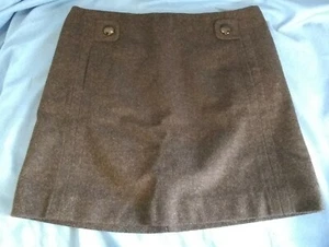 J. Crew Skirt Charcoal Gray Wool Blend Lined Pockets Womens Size 2 - Picture 1 of 5