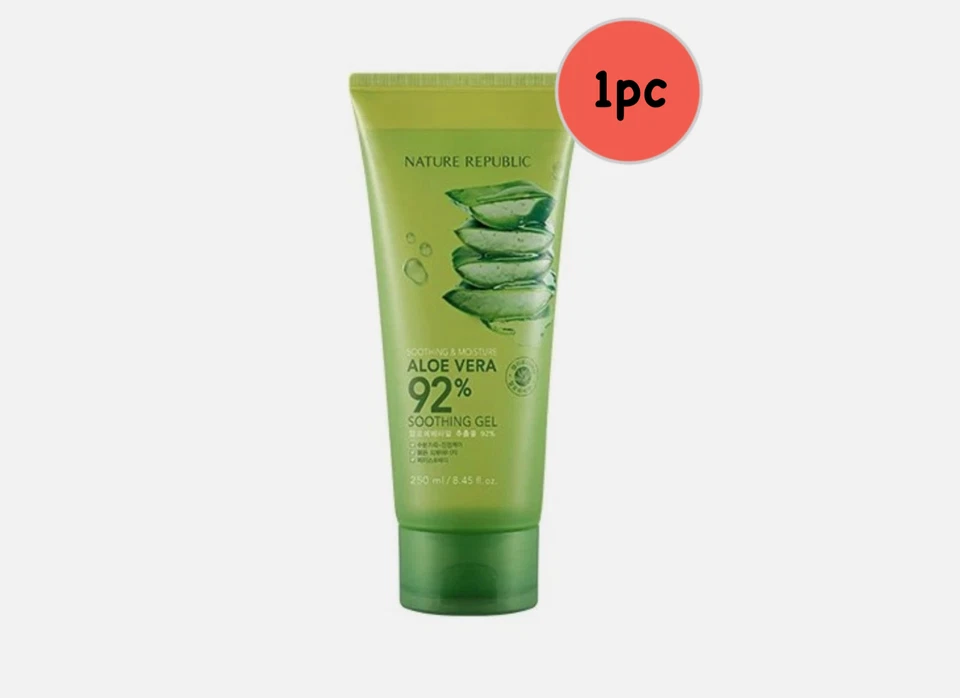 NATURE REPUBLIC Soothing & Moisture Aloe Vera 92% Soothing Gel Tube 250ml - Image 1 of 1