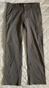 Prana Zion Stretch Pants Men’s 32x32 Gray Nylon Outdoors Hiking - Picture 1 of 14