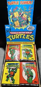 1989 TMNT Topps Teenage Mutant Ninja Turtles Serie 1 ONE Trading Card Pack - Foto 1 di 2