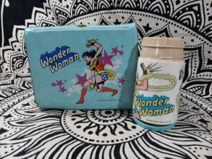 Vintage 1977 Aladdin Wonder Woman Lunchbox & Thermoskanne - Bild 1 von 12