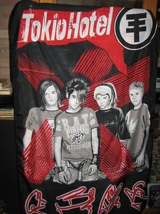 Vintage Tokio Hotel Seidenmix Flagge Rock Jersey Shirt Trikot Maillot 90er - Bild 1 von 1