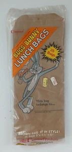 VTG Bugs Bunny Lunch Bags - NEW NOS 1982 - Picture 1 of 6