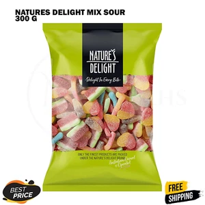 Nature's Delight Sour Mix 300g Tangy Assorted Candy Treats Australian Made | NEW - Picture 1 of 2