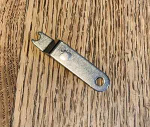 Clean Apple II Interface Card Wrench Keychain Tool Stainless Marked Singapore US - Picture 1 of 4