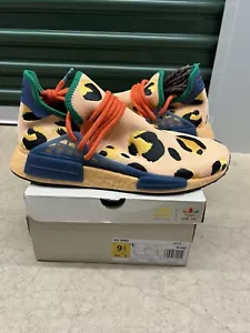 Adidas Pharrell NMD Raza Humana Estampado Animal Ámbar Talla 9.5 NUEVO CON Caja HP3221 - Imagen 1 de 6