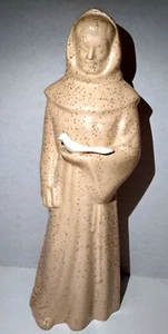 Vintage St Francis 12” Statue Cosmic Speckled Tan Prestige Unique Relief Ceramic - Picture 1 of 16