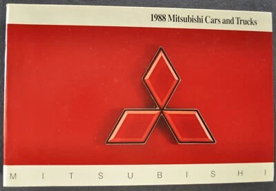 Folleto Mitsubishi Starion Galant Cordia Mirage Precis Montero 1988 camioneta pickup Foto 1 de 4