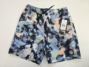 VOLCOM Boys M (10/12) Board Center Swim Trunks Shorts Mesh Lined Blue Green - Picture 1 of 2