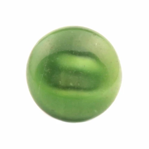 Czech antique green satin lampwork paperweight art glass button 13mm Cover