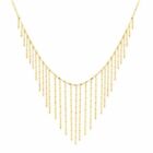 14K Solid Yellow Gold Graduate Hammered Forzentina Necklace 18
