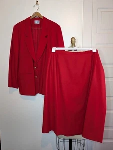 Pendleton Anzug Set Vintage Damengröße 20 W 22 W 100 % Wolle Rock Blazer 80er USA - Bild 1 von 15
