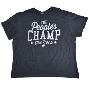 Camiseta Auténtica The Peoples Champ The Rock WWE 2x Negra Cuello Redondo - Imagen 1 de 5