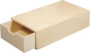 62601000 Scatola in Legno FSC Mix Credit, 20 X 10 X 5 Cm, Tasca Interna Estraibi - Foto 1 di 12