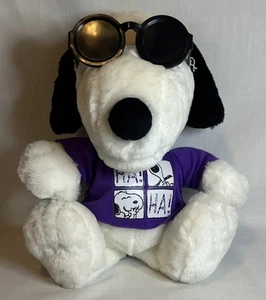 1999 Hasbro Peanuts Snoopy (Joe Cool) 12 Zoll lächelnd/lachend Plüsch - Bild 1 von 4