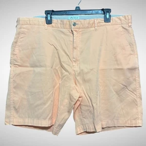 Peter Millar Shorts Men’s 42 Solid pink Orange Peach Golf Chinos Preppy tennis - Picture 1 of 7