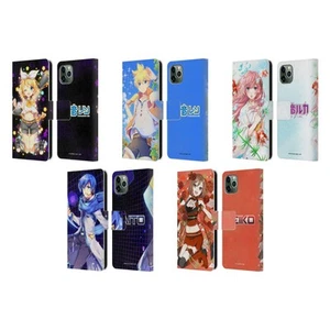 OFFICIAL HATSUNE MIKU CHARACTERS LEATHER BOOK CASE FOR APPLE iPHONE PHONES - Picture 1 of 11