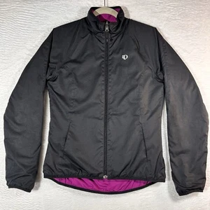 Pearl Izumi Women's ELITE Convertible Softshell Jacket (Medium) Black And Purple - Picture 1 of 20