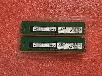 2 micrones de memoria probados buenos cruciales 4 GB DDR4 2133 RDIMM 1RX8 PC4-2133P-RDB-10 Foto 1 de 4