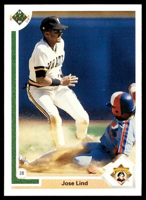 1991 Upper Deck Jose Lind Pittsburgh Pirates #258 - Image 1 of 2