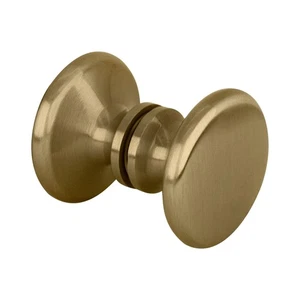 Brushed Bronze Traditional Style Back-to-Back Shower Door Knobs - Picture 1 of 6